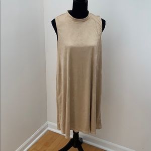 Women’s faux suede mid dress